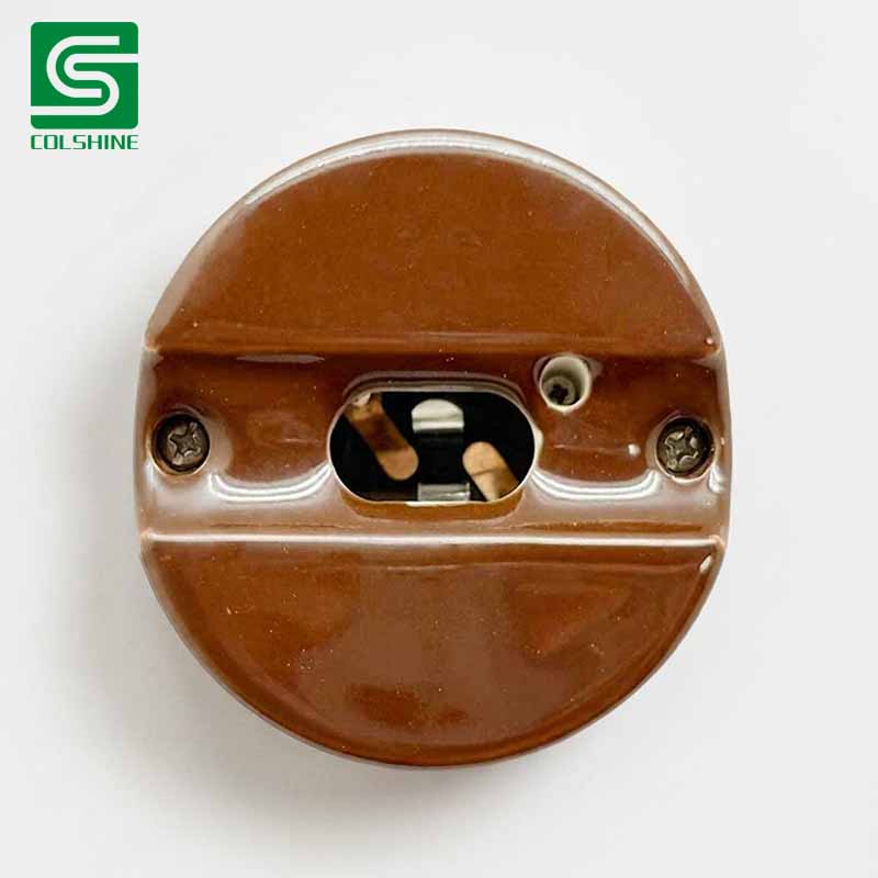 Refined S14D Ceramic Lamp Holder for Architectural Lighting Design